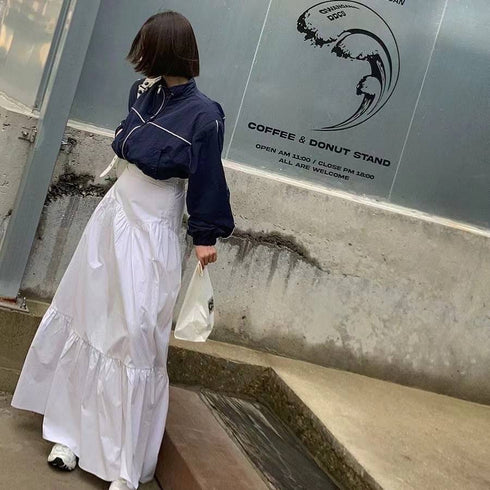 Women Layer Korean Long Skirts